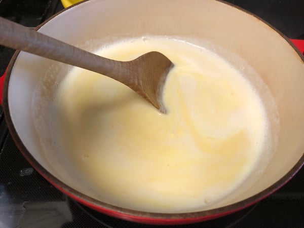 eggs and cream thickening