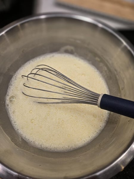 Eggs and milk combined