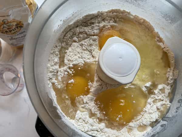 Eggs in pasta dough