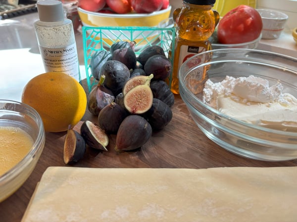 Fig tart ingredients