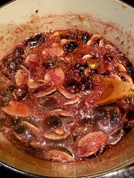 figs cooking down figs cooking down