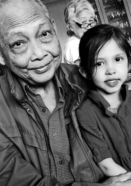 Filipino child and couple