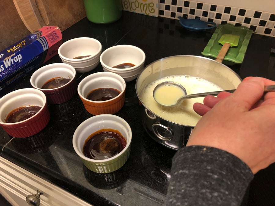 Spraying Ramekins Getting Fancy in the Instant Pot