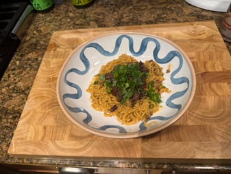 Peanut Noodles with Ground Beef