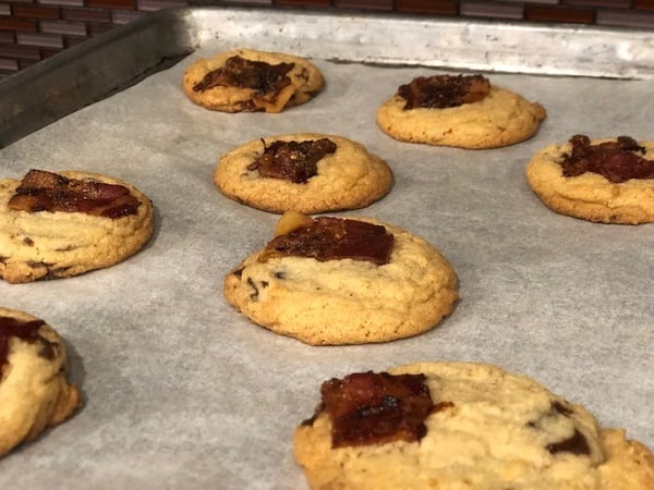 finished bacon cookies