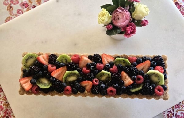 finished fruit tart