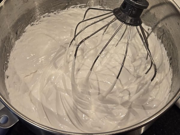Finished marshmallow mixture