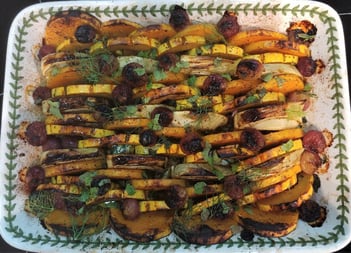 finished squash dish