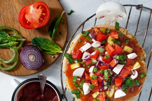 finished quinoa pizza