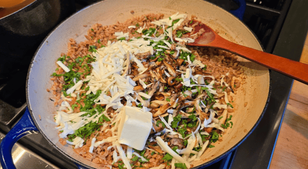 Finishing touches to farro