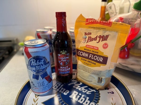 Fish fry ingredients