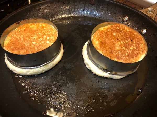 flipped pancakes
