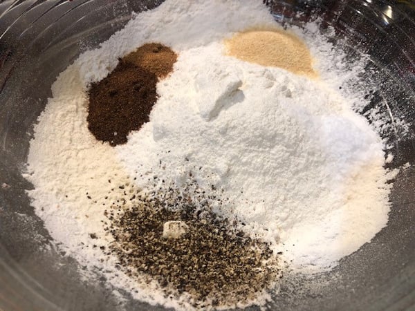 flour and spices