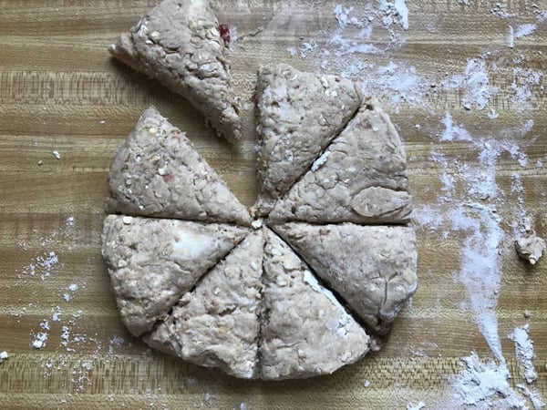 freeze scones before cutting 