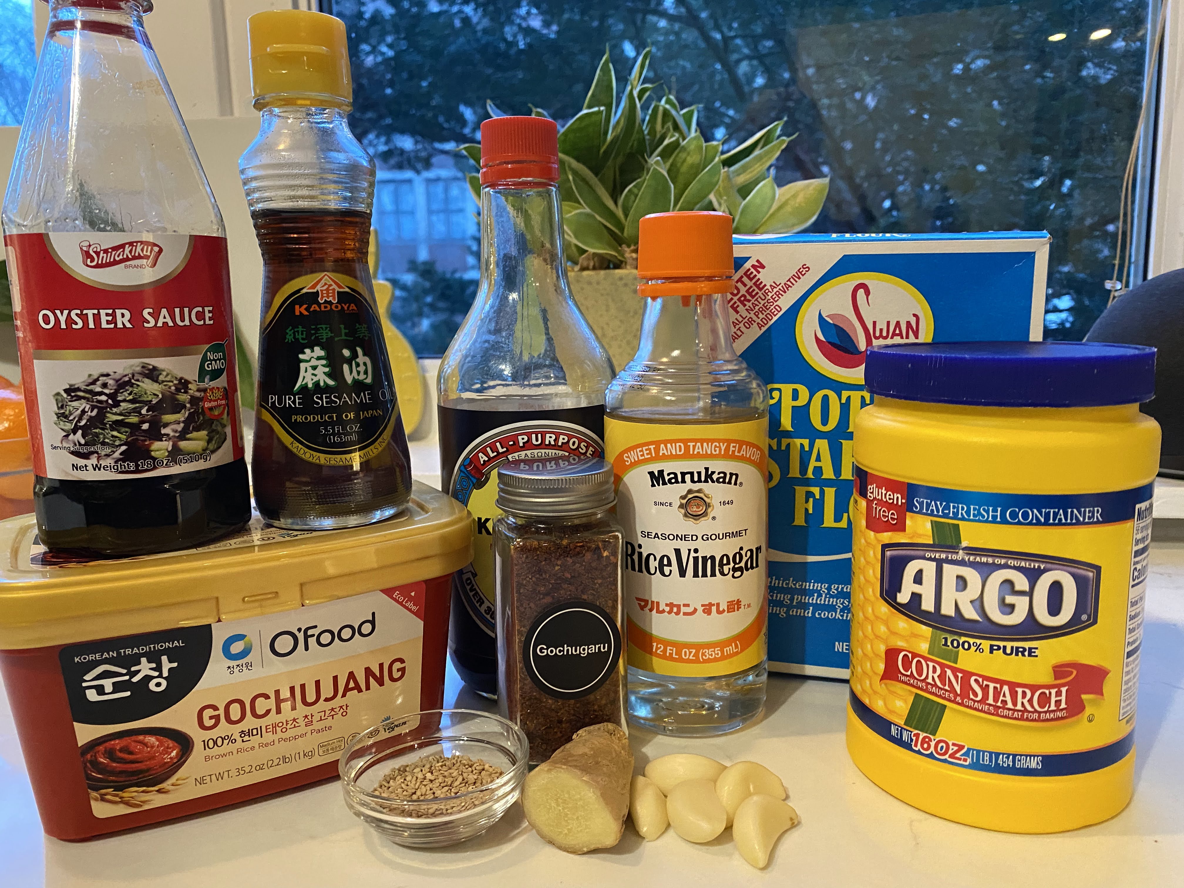 fried chicken mise en place