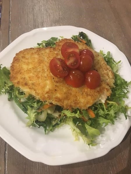 frisee salad chicken milanese