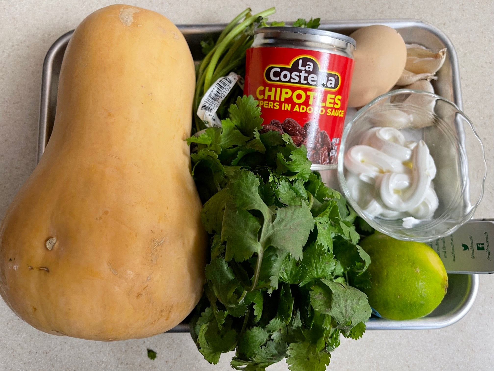 Butternut Squash Fritters Mise en Place