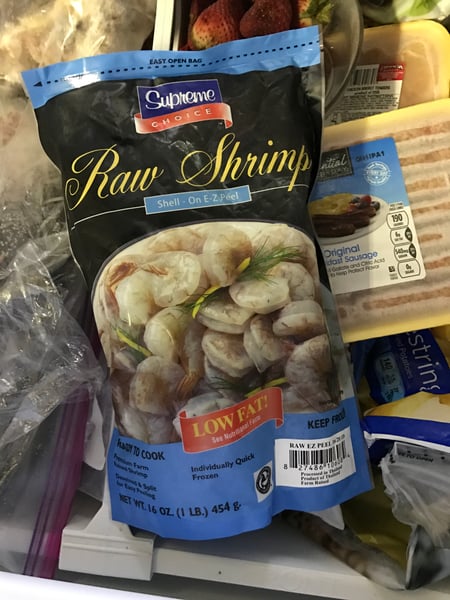 frozen shrimp