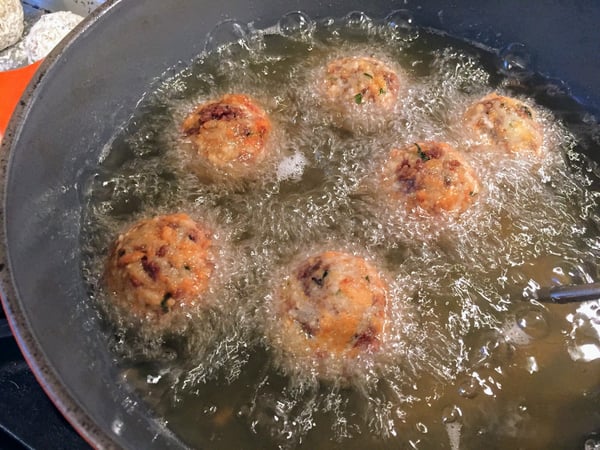 frying croquettes