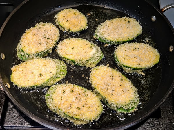 frying zucchini