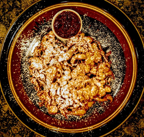 funnel cake plated