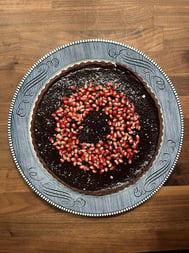 Pomegranate Chocolate Tart