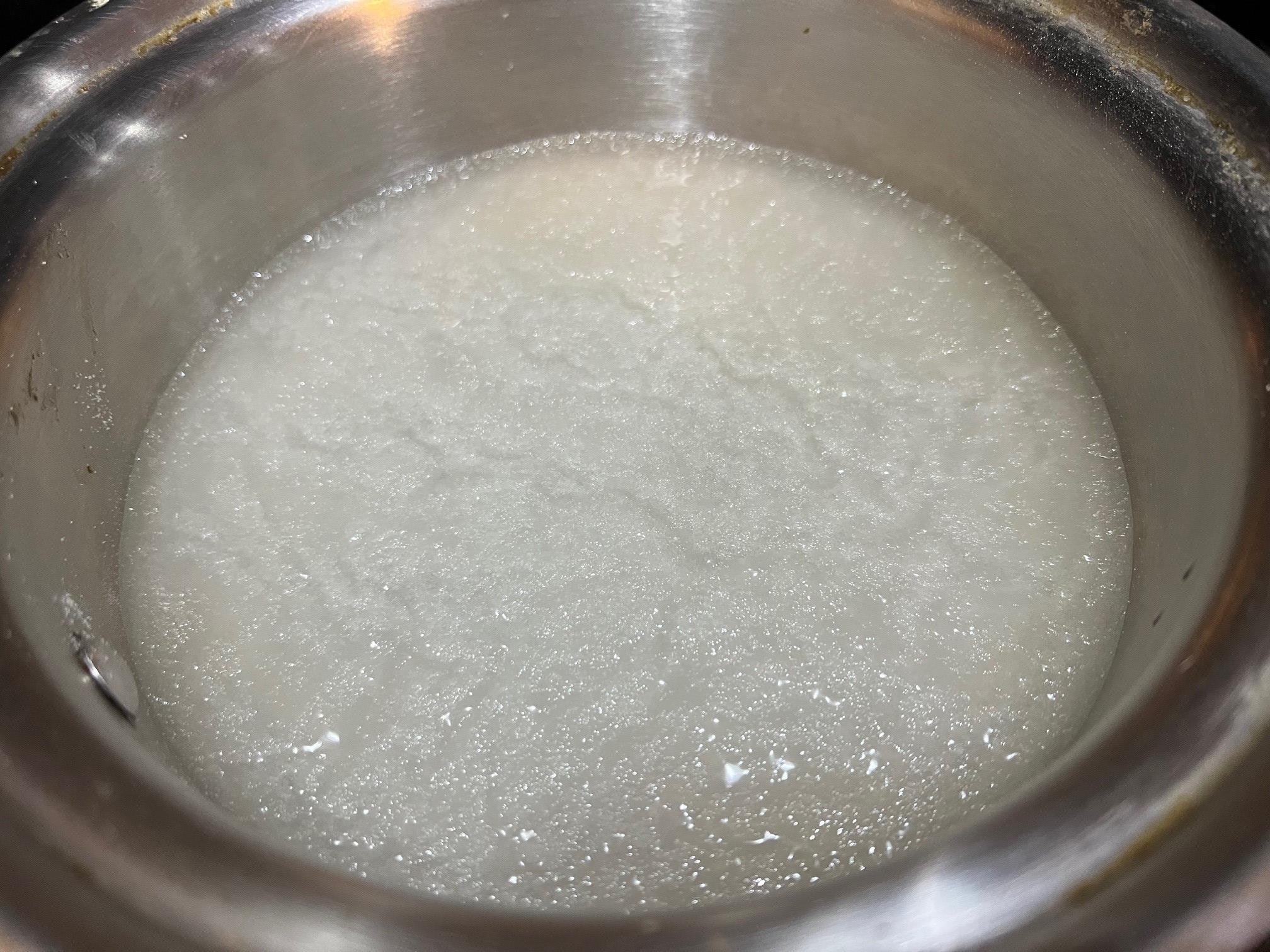 Gelatin after 5 minutes