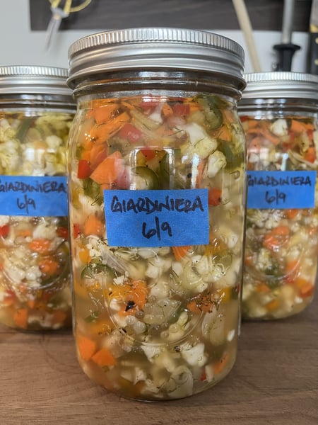 Giardiniera jars