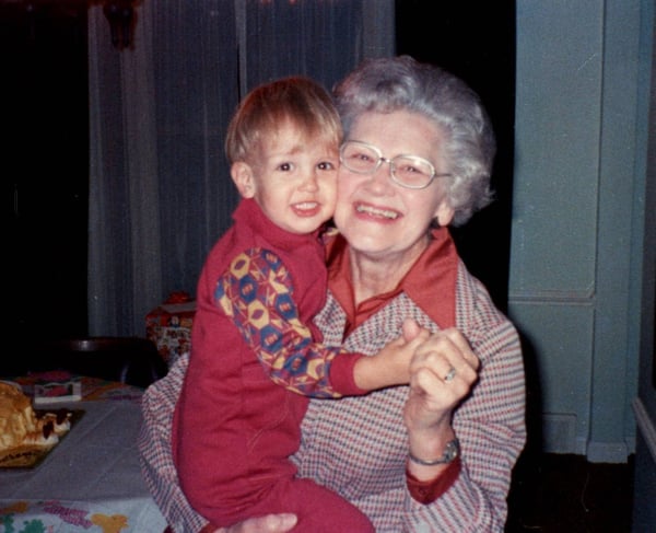 Grandmother and boy