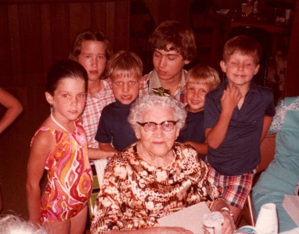 Grandmother and family