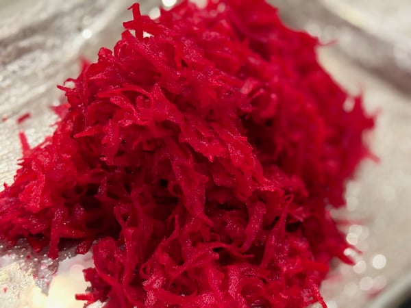 Grated beets