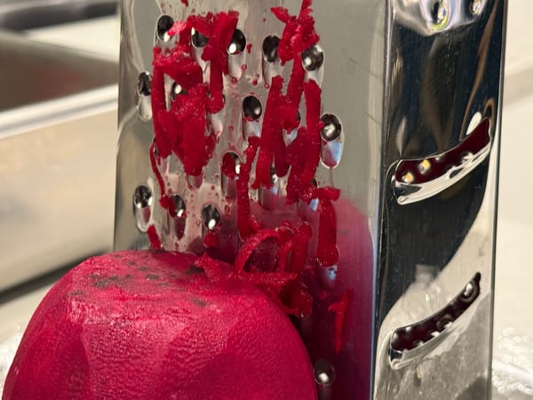 Grating beets
