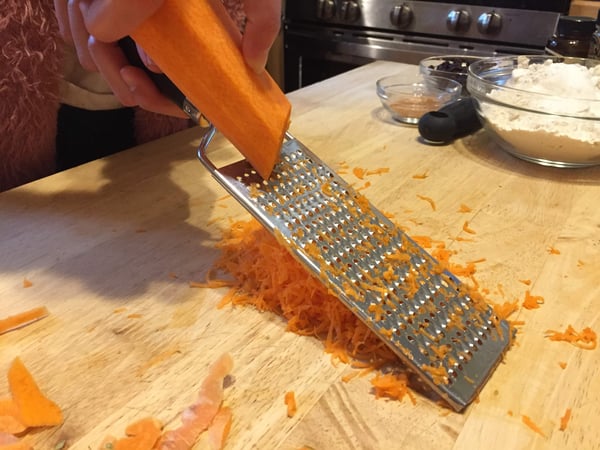 grating carrots