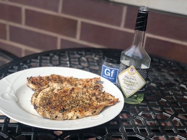 grilled chicken on table