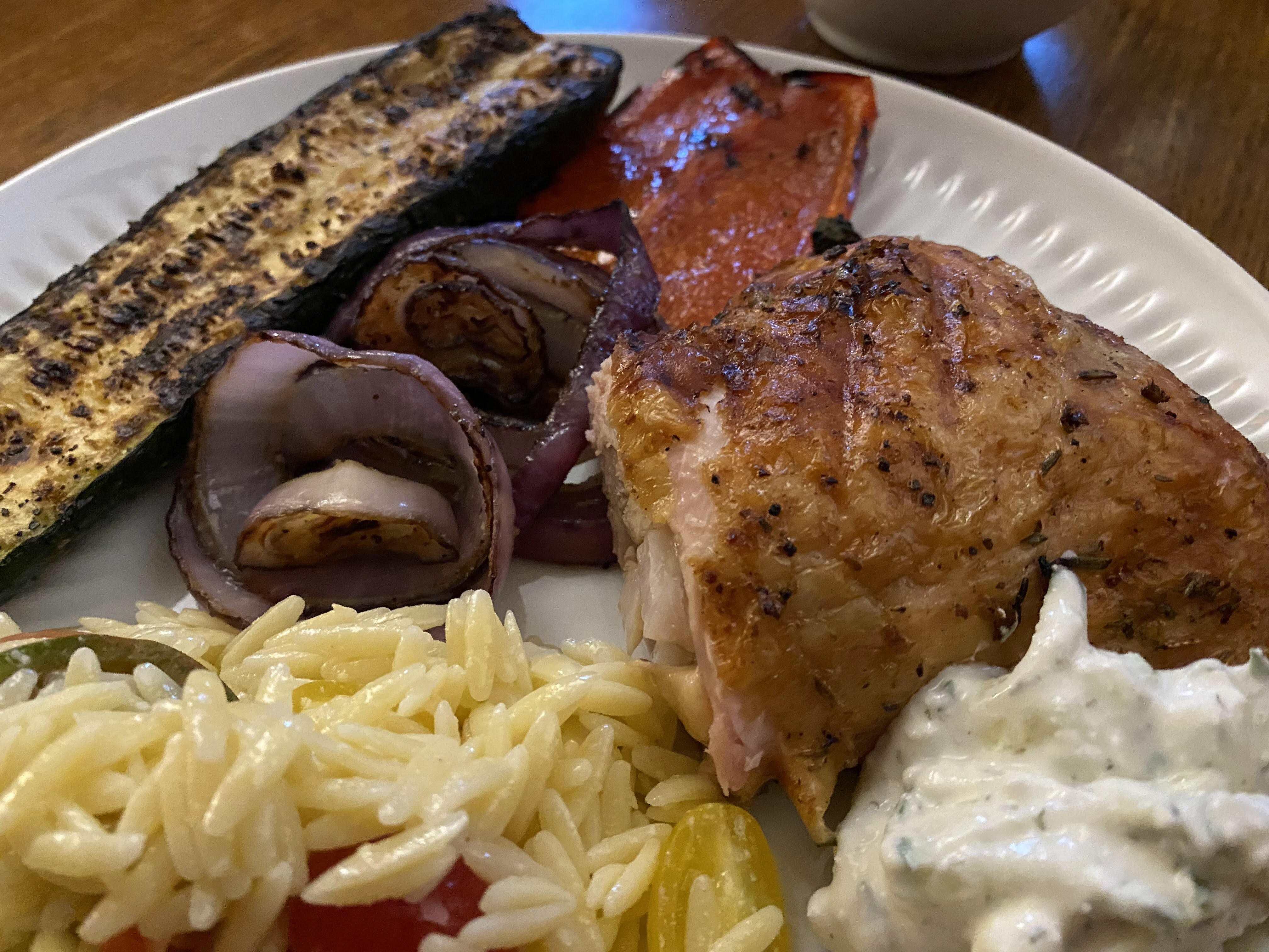 Grilled chicken plate