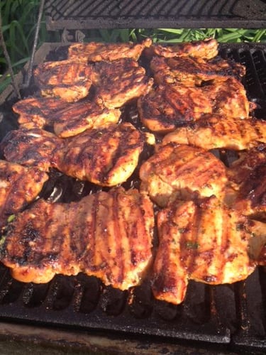 grilled chicken thighs