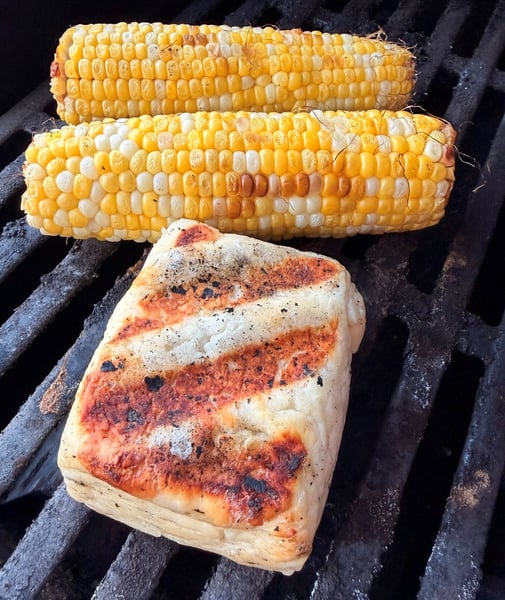 Grilling Corn and Cheese
