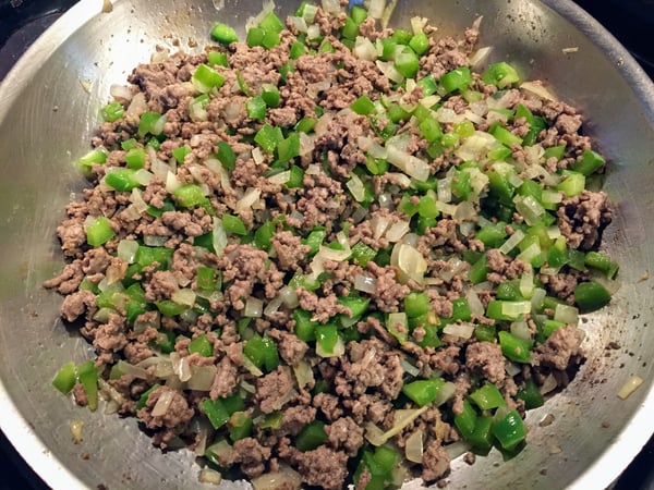 ground beef peppers