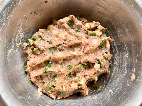 Ground turkey mixture