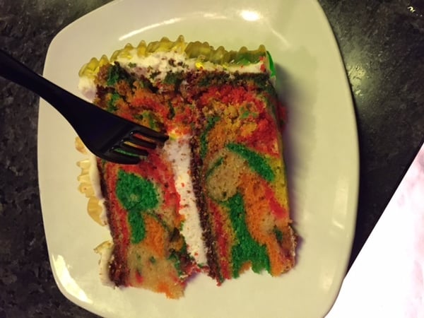gummy bear cake sliced gummy bear cake sliced