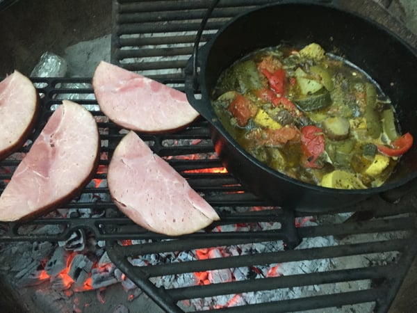 ham and ratatouille