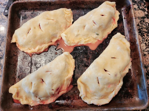 hand pies on sheet tray