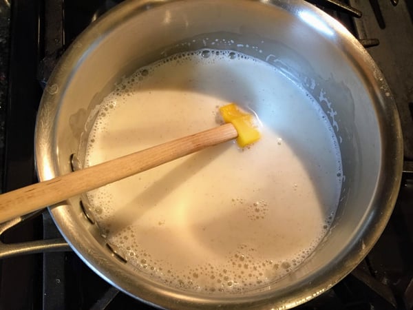 heated milk vanilla