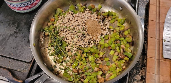 herbs and dried beans