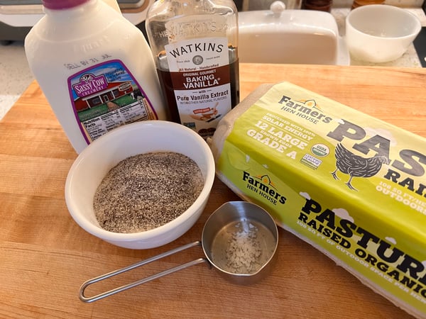 Ice cream ingredients