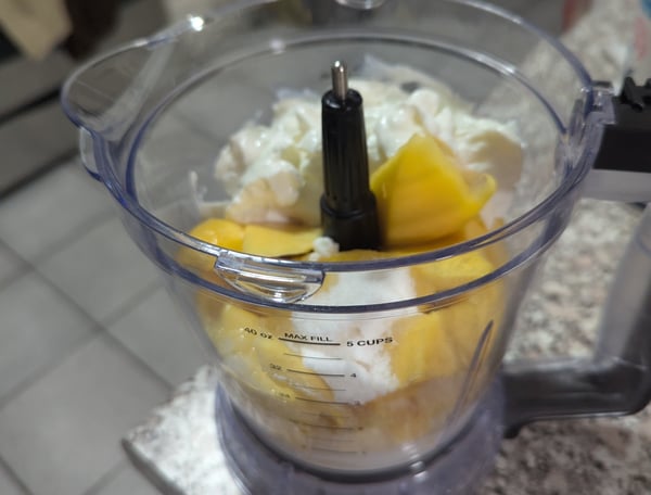 Ingredients in blender