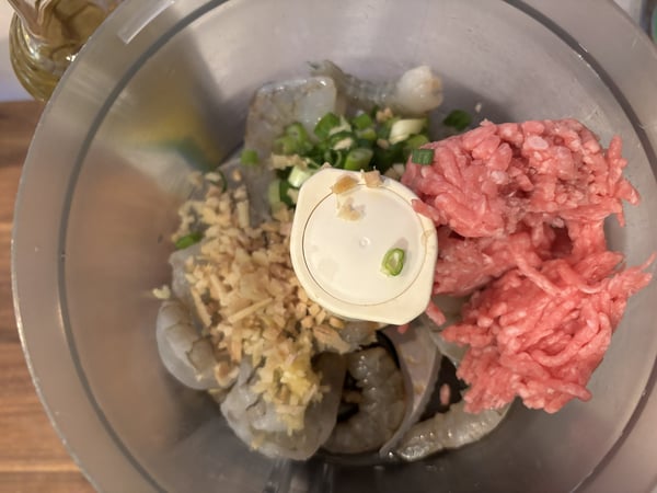 ingredients in food processor