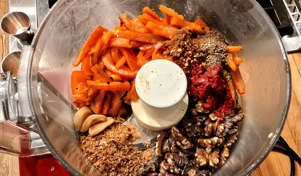 Ingredients in food processor