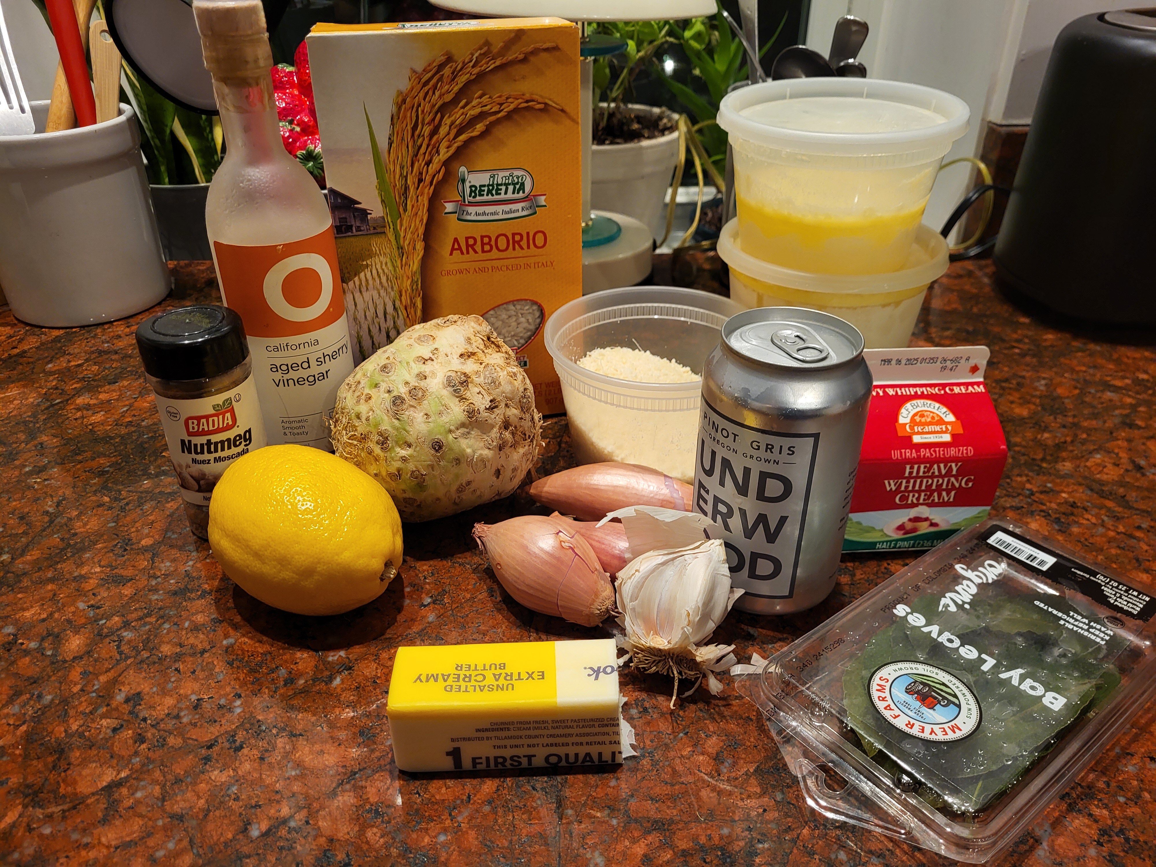 Risotto ingredients
