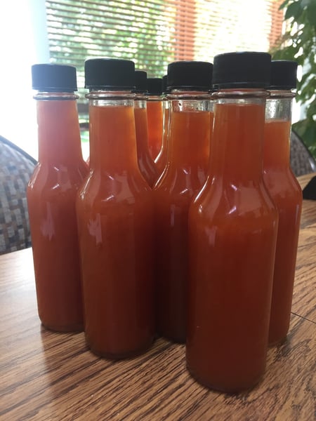 jars of hot sauce